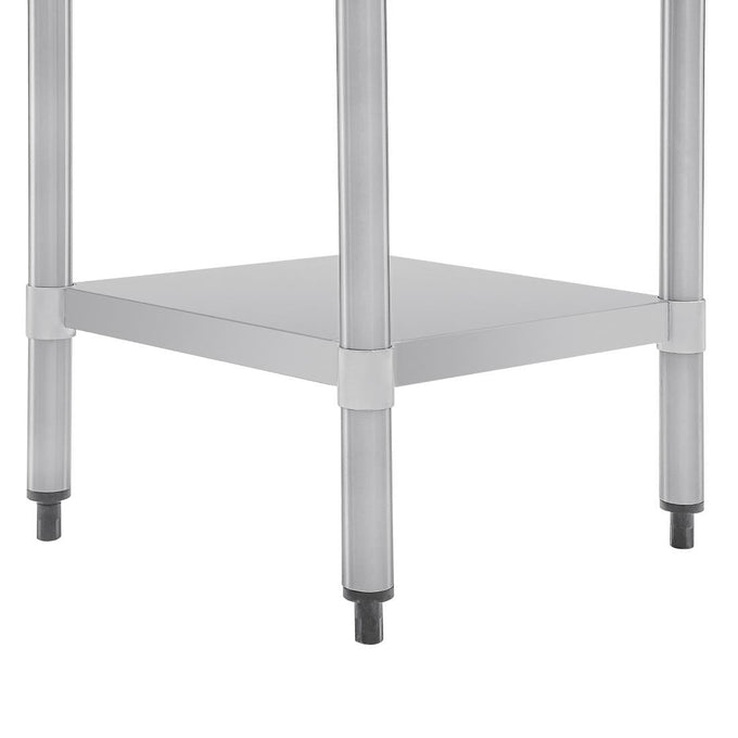 Table en acier inoxydable sans rebord 600 × 700 mm - Vogue