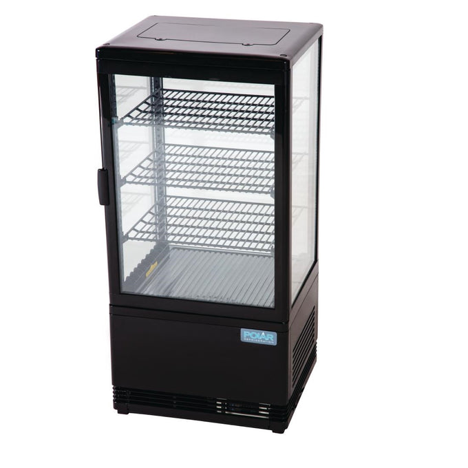 Vitrine réfrigérée économe en énergie série C noire 68 L - Polar