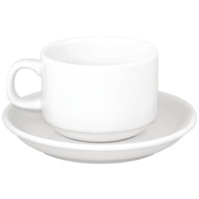 Ensemble de tasses à thé et de soucoupes empilables Athena (lot de 24) - Olympia