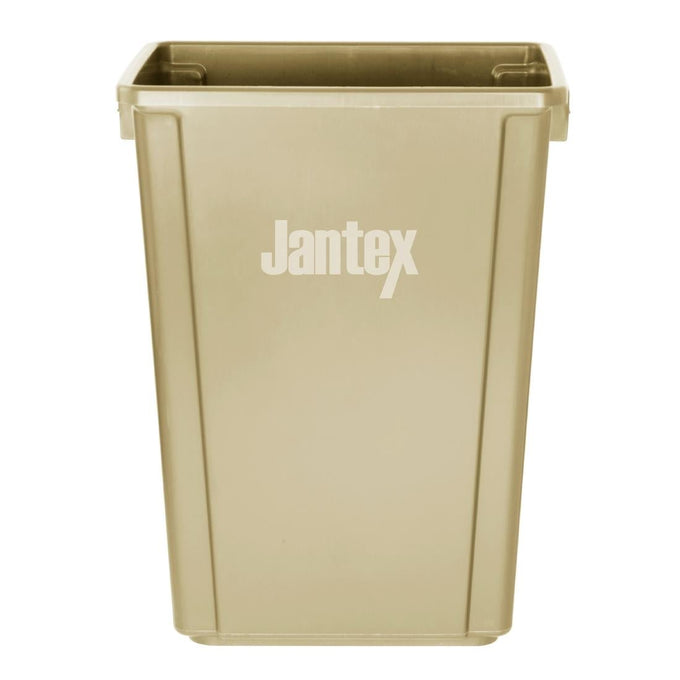 Poubelle Slim beige 60 L - Jantex