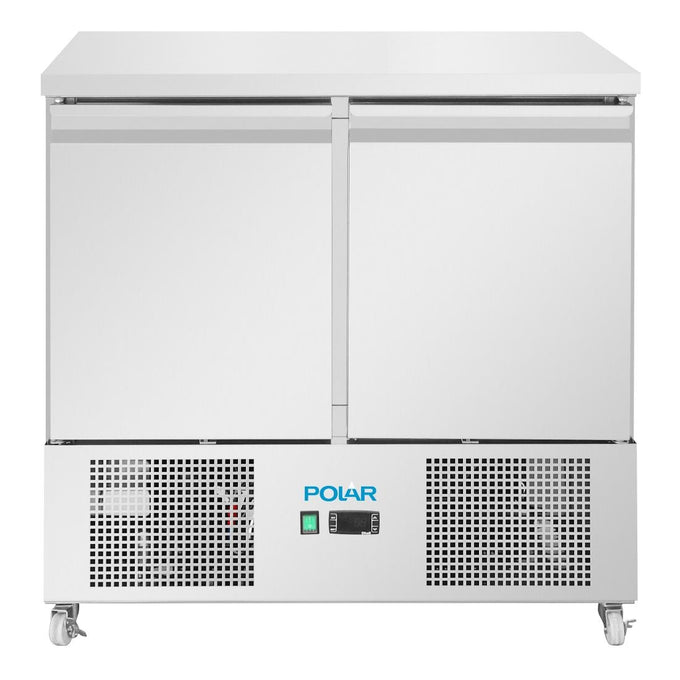Comptoir à salade série U froid ventilé 2 portes - 257 L - Polar