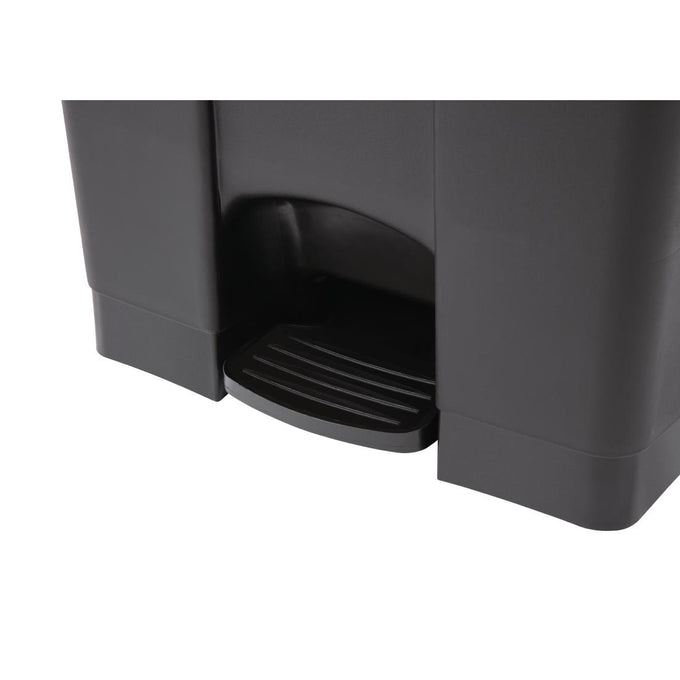 Poubelle de cuisine à pédale noire 87 L - Jantex