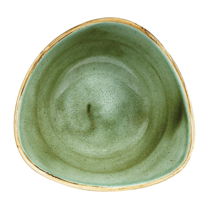Bols triangulaires Stonecast Samphire Green 185 mm (lot de 12) - Churchill