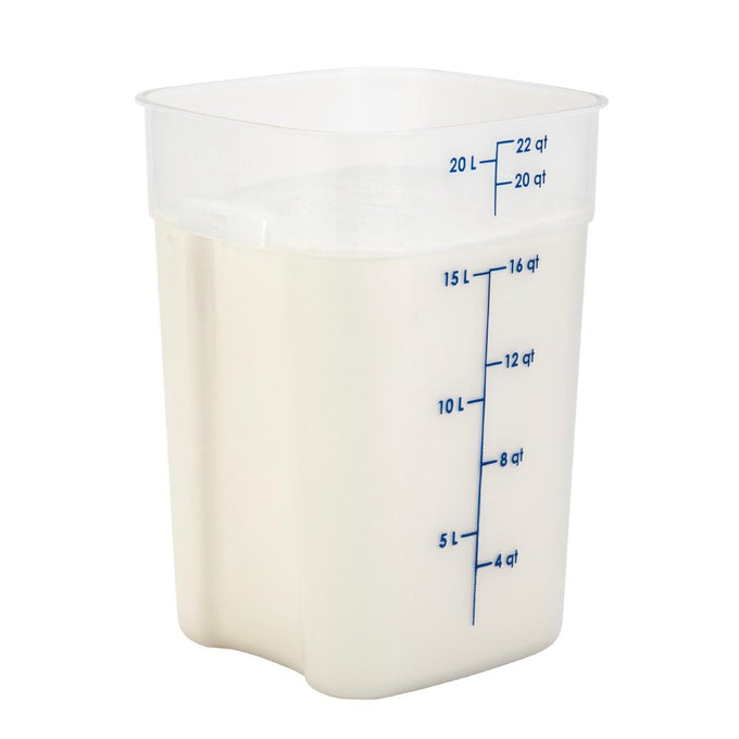 Boîte en polypropylène FreshPro CamSquare 20,8 L - Cambro