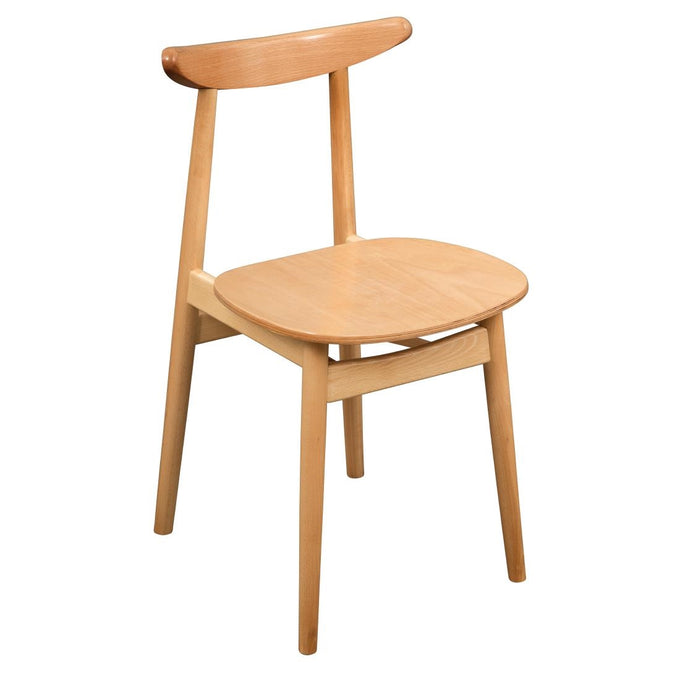 Chaises en bois courbé Cowhorn hêtre naturel (lot de 2) - Fameg