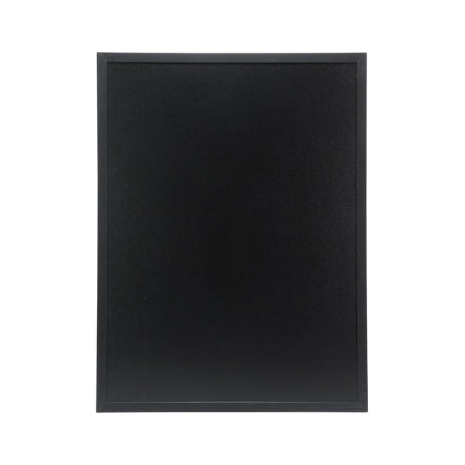 Ardoise murale cadre en bois noir avec feutre craie et fixations 60 × 80 cm - Securit