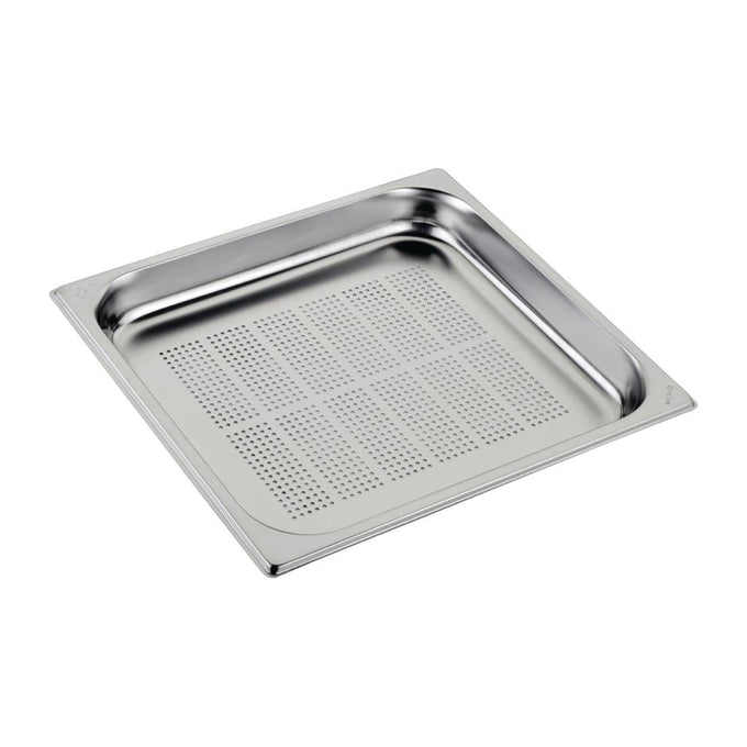Bac inox perforé GN 2/3 profondeur 20 mm - 1,35 L - Gastro M