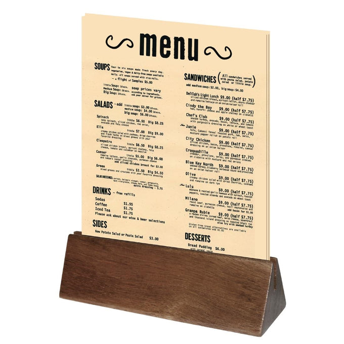 Porte-menus en acacia (lot de 10) - Olympia