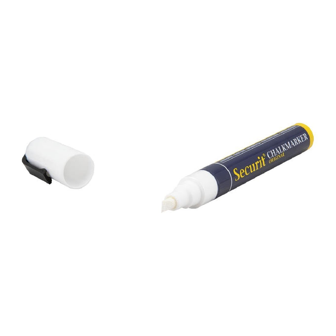 Marqueur craie 6 mm blanc - Securit