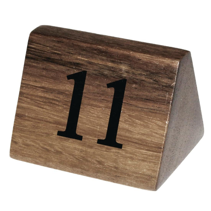 Numéros de table en bois 11 à 20 - Olympia