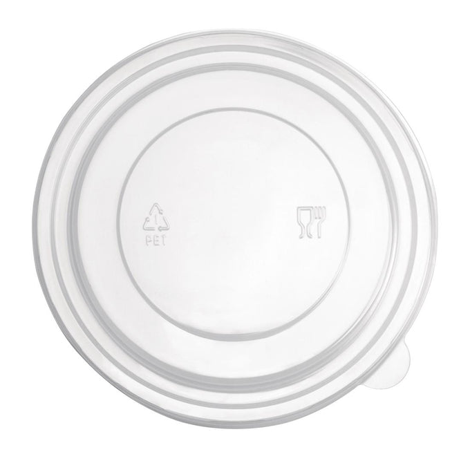 Couvercles PET pour bols salade ronds FB196 FB197 FB198 (lot de 300) - Fiesta Recyclable