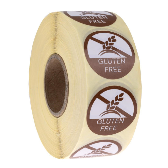 Étiquettes allergies alimentaires "Sans gluten" (lot de 1000) - Hygiplas
