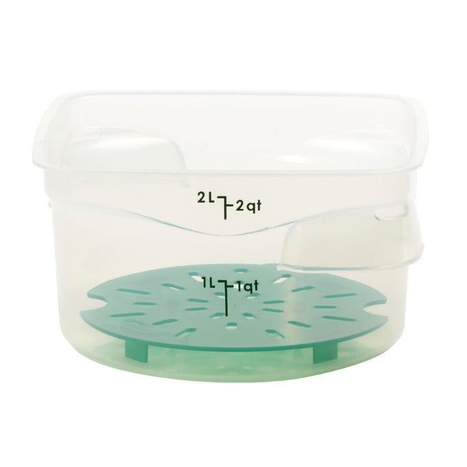Égouttoir en polypropylène FreshPro CamRound vert - Cambro