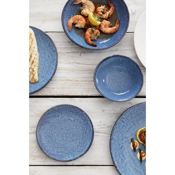 Assiettes plates Denim Blue 285 mm (lot de 4) - Olympia