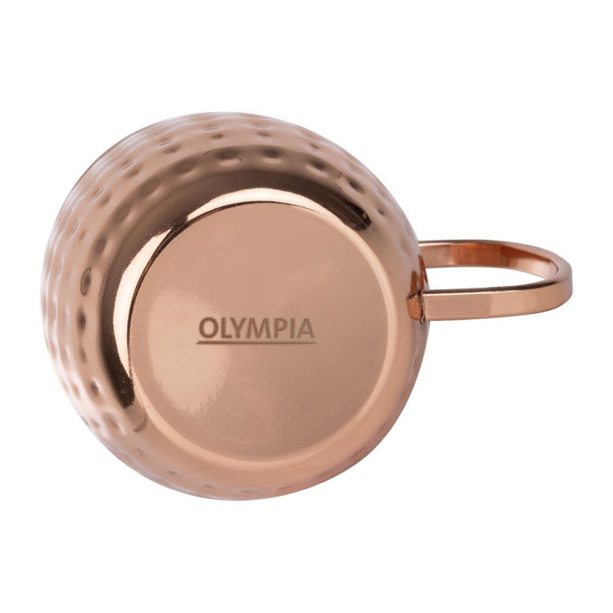Mugs en acier inoxydable martelé Barware 440 ml cuivre - Olympia