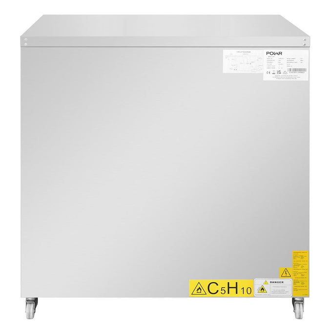 Comptoir à salade série U froid ventilé 2 portes - 257 L - Polar