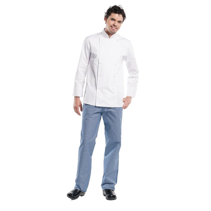 Veste de cuisine mixte Hilton Poco manches longues blanche - Chaud Devant