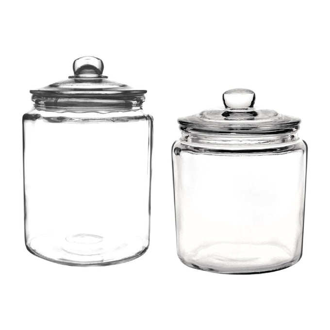 Ensemble de bocaux à biscuits en verre 6350 ml et 3800 ml - Olympia