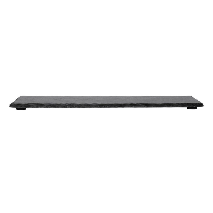 Plateau de présentation en ardoise naturelle 300 × 100 mm (lot de 4) - Olympia