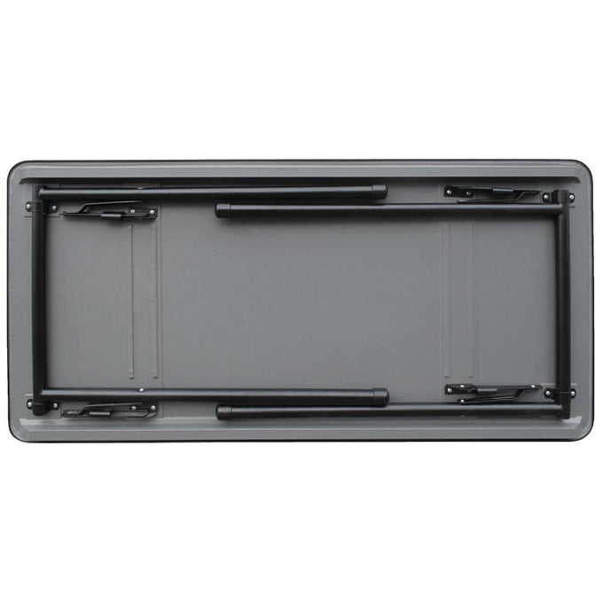 Table rectangulaire pliante grise en ABS 1220 mm - Bolero