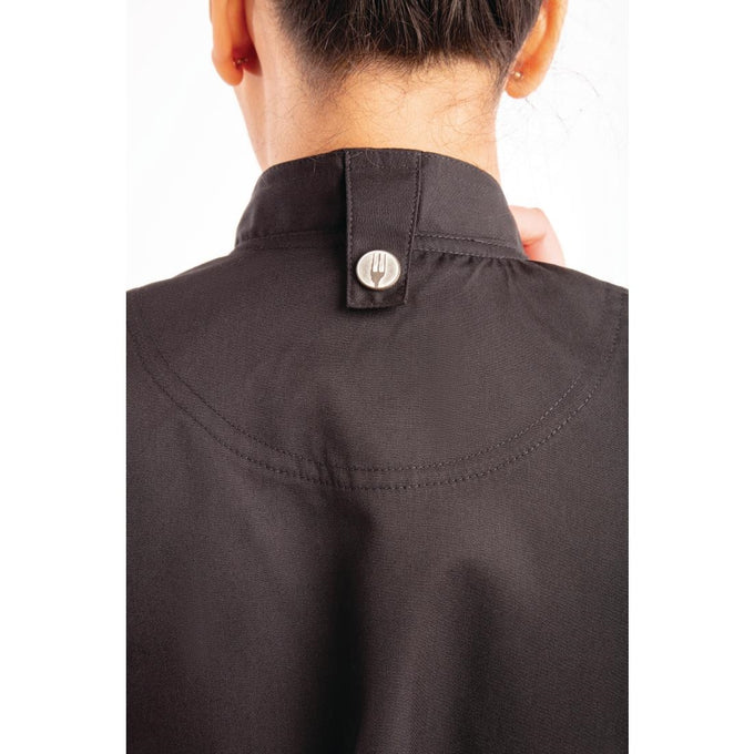 Veste de cuisine femme zippée légère Springfield noire - Chef Works