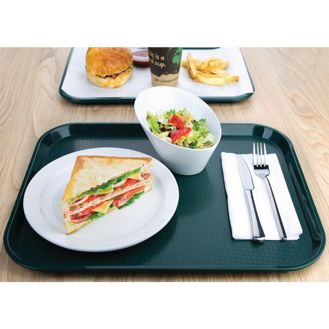 Plateau self-service Kristallon vert 450 × 350 mm - Olympia
