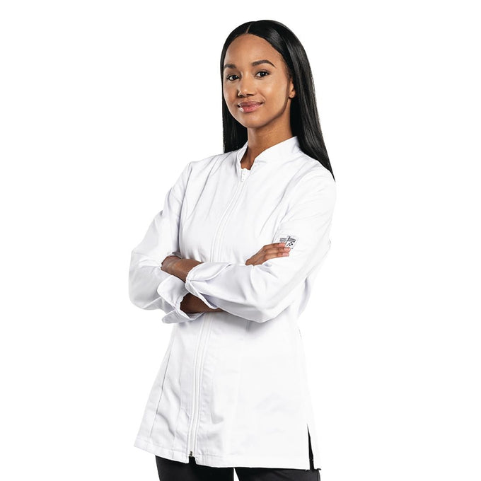 Veste de cuisine femme Monza blanche - Chaud Devant