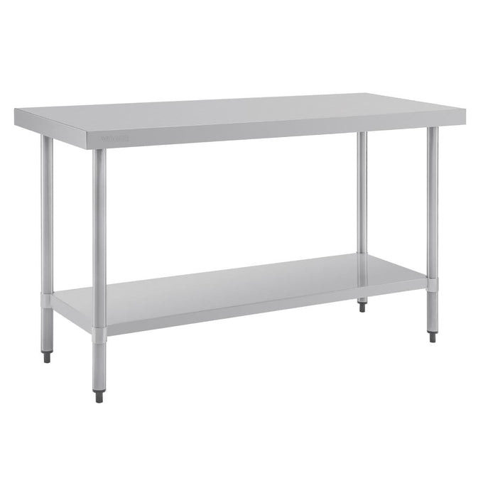 Table de préparation sans rebord en acier inoxydable 1500 × 600 mm - Vogue