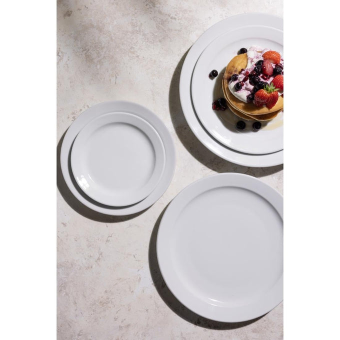 Assiettes à bord étroit Athena 205 mm (lot de 12) - Olympia