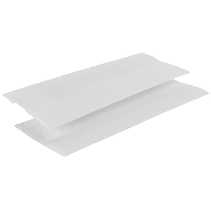 Essuie-mains 2 plis pliage en C 160 feuilles blanc (lot de 2355) - Jantex