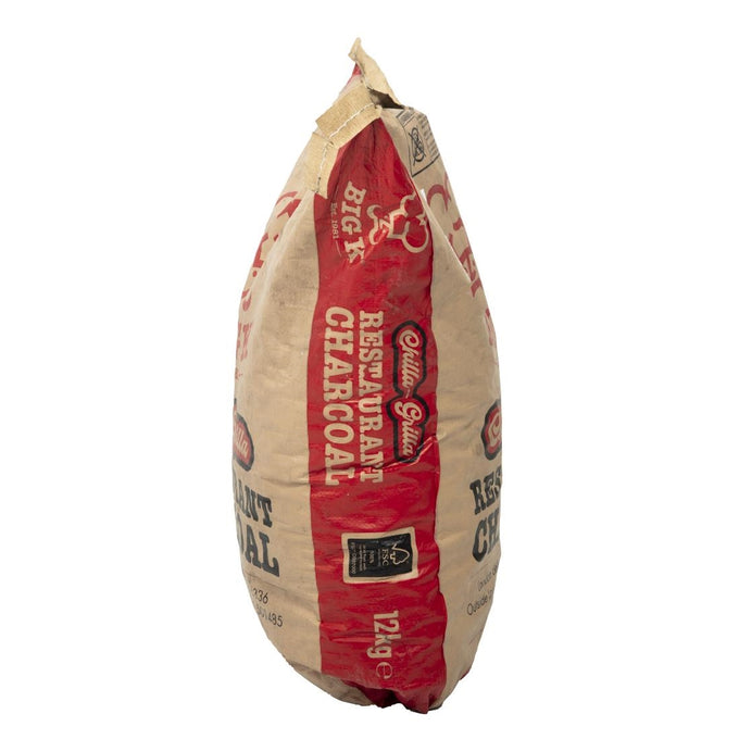 Charbon de bois naturel de restaurant 12 kg - Big K