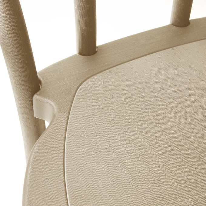 Chaises en résine style bois courbé Soho coloris naturel (lot de 4) - Bolero