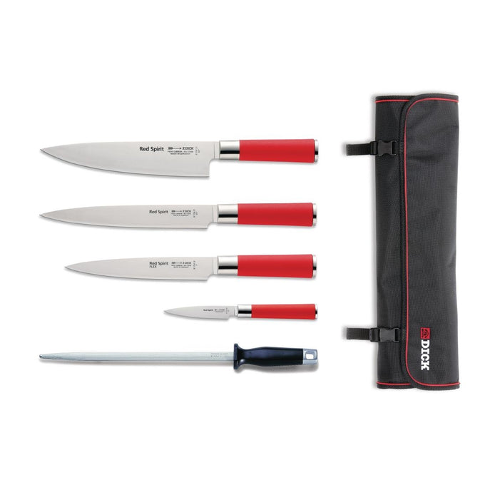 Ensemble de 5 couteaux Red Spirit et étui - Dick