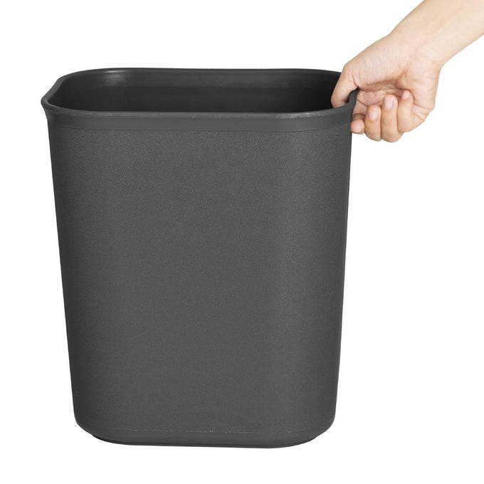 Poubelle pour hôtel/bureau noire 14 L - Bolero