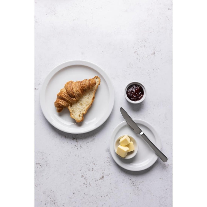 Assiettes à bord étroit Whiteware 150 mm (lot de 12) - Olympia