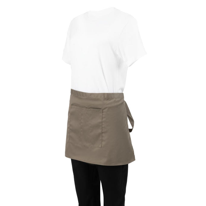 Tablier court Bistro vert olive - Whites Chefs Clothing