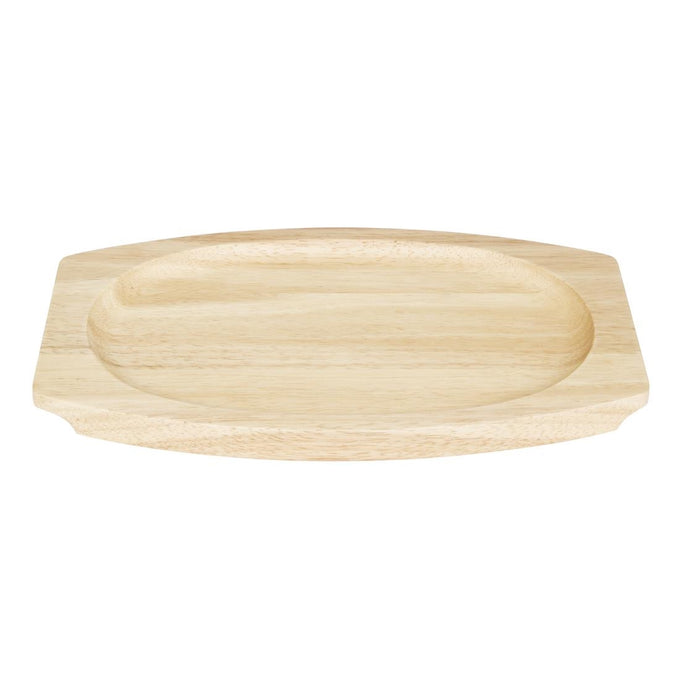 Planche en hévéa pour plat ovale en fonte 335 × 205 mm pour GJ557 - Olympia