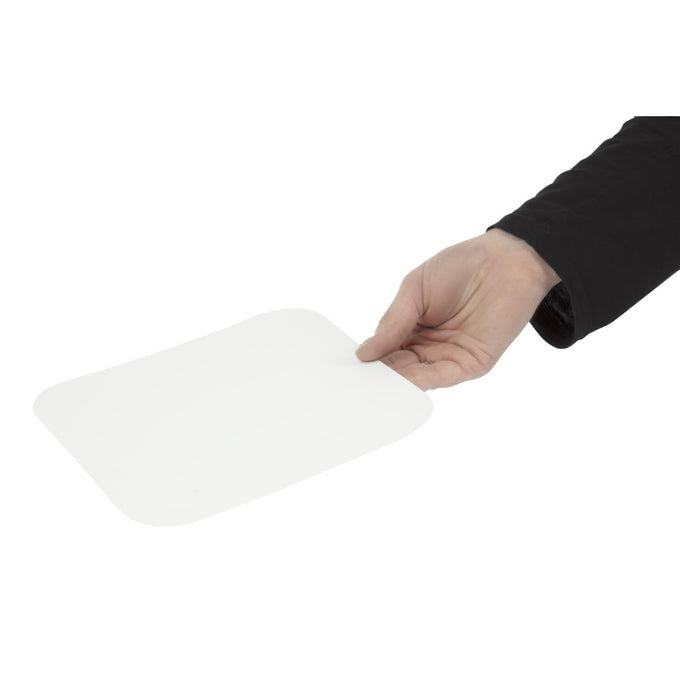 Couvercles en carton pour barquettes profondes et peu profondes en aluminium (lot de 200) - Britin