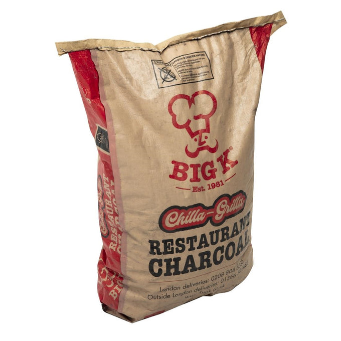 Charbon de bois naturel de restaurant 12 kg - Big K
