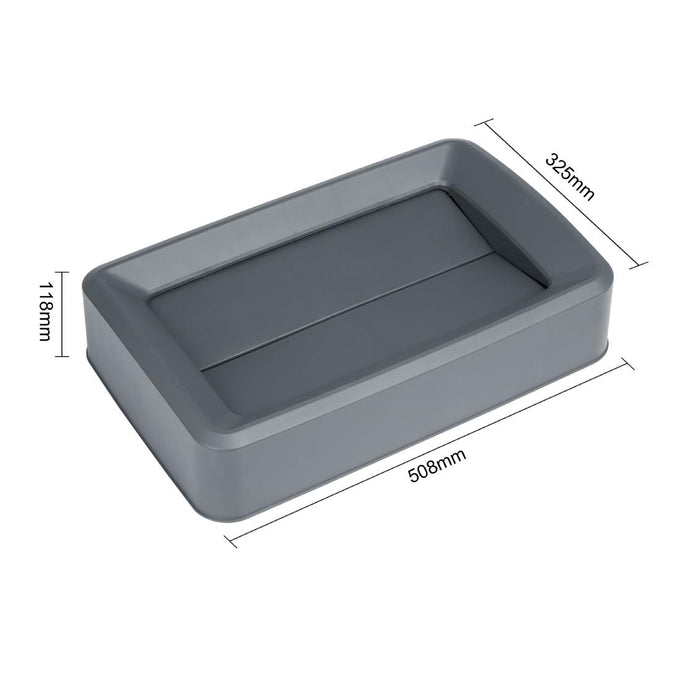 Couvercle gris pour poubelles Slim 60/80 L - Jantex