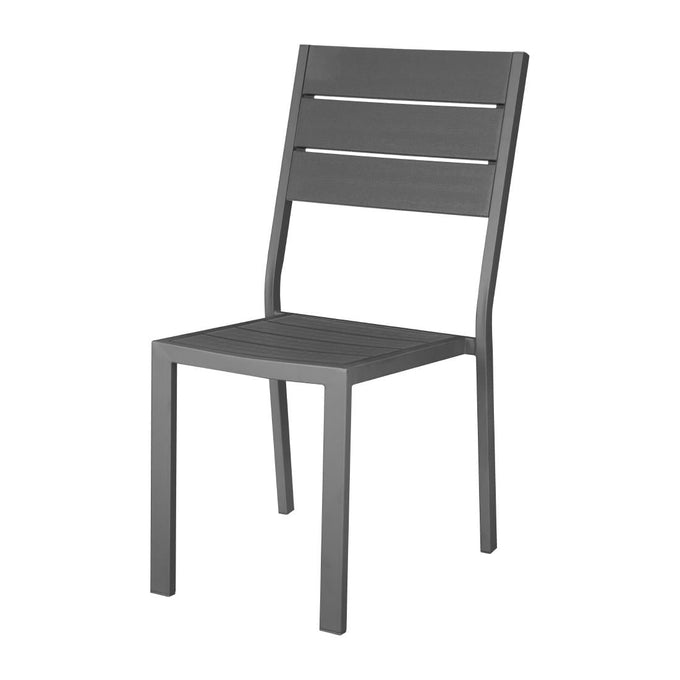 Chaises à lattes Valletta grises (lot de 4) - Bolero