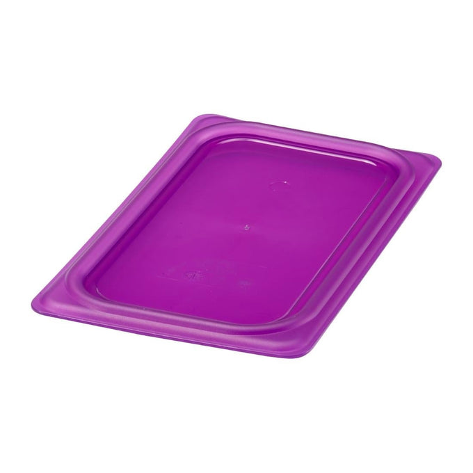 Couvercle hermétique en polypropylène GN 1/4 Safetrak IML violet - Cambro