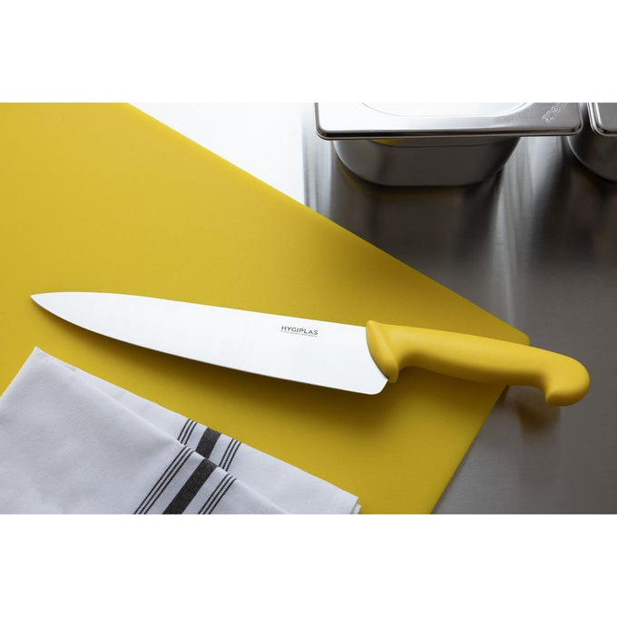 Couteau de cuisine jaune 255 mm - Hygiplas