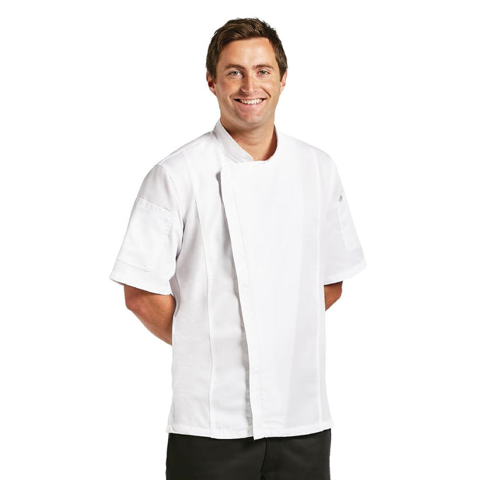 Veste de cuisine mixte Cool Vent Urban Springfield blanche - Chef Works