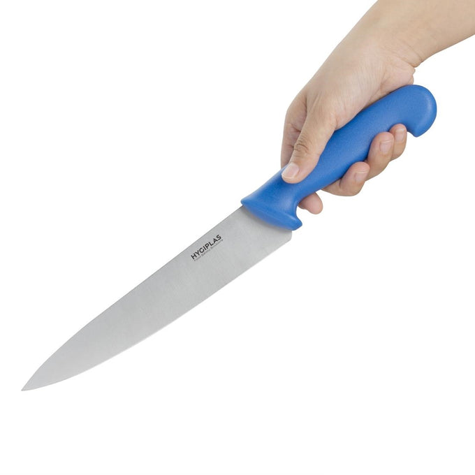Couteau de cuisine bleu 218 mm - Hygiplas