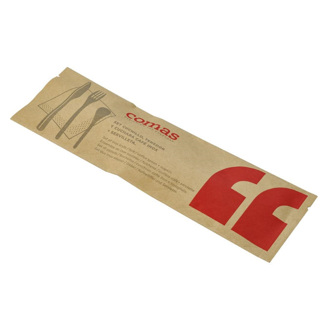 Sets de couverts jetables légers en inox (lot de 50) - Comas