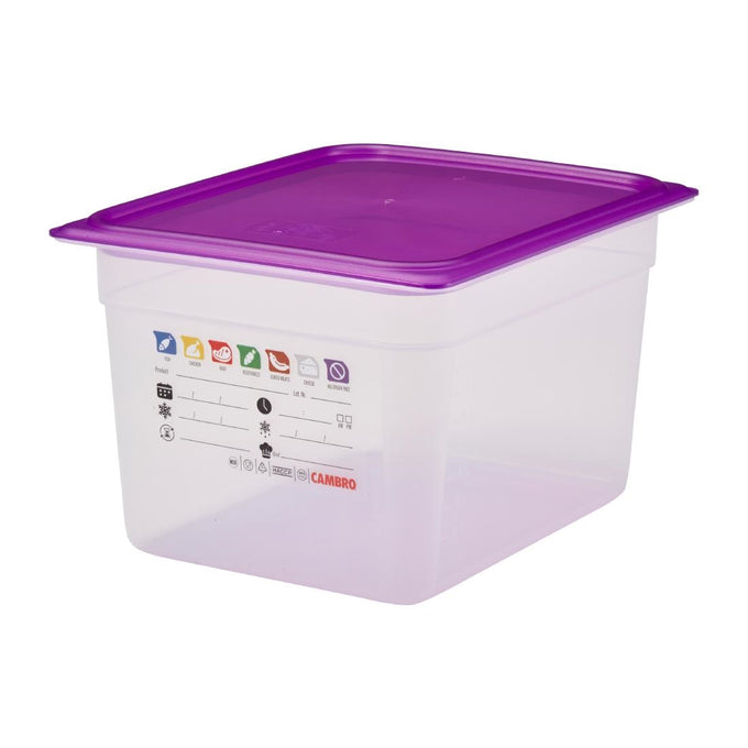 Bac en polypropylène Safetrak IML GN 1/2 200 mm - Cambro