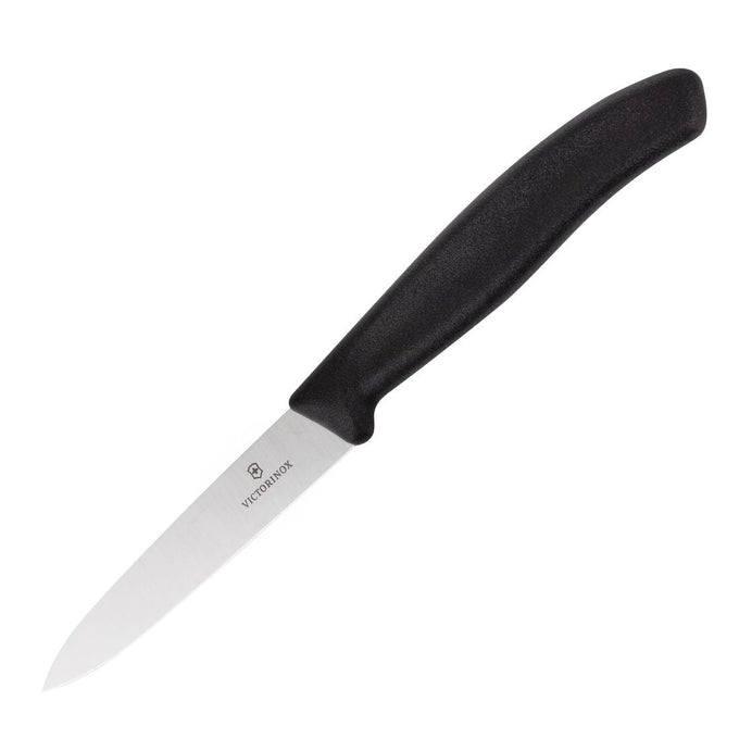 Couteau d'office pointu 10 cm noir - Victorinox