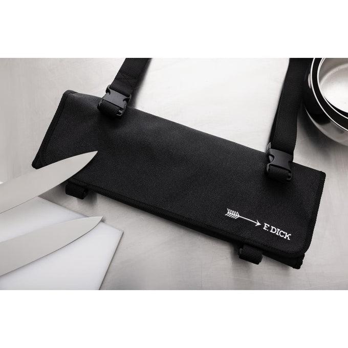 Trousse enroulable en tissu avec sangle noire 11 pièces - Dick