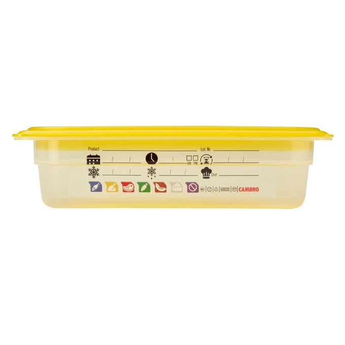 Bac en polypropylène Safetrak IML GN 1/4 65 mm - Cambro